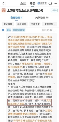 將簽約藝人