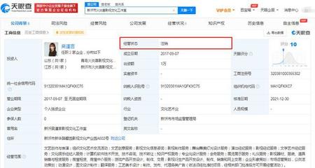 吳謹言新沂火炎喜工作室注銷